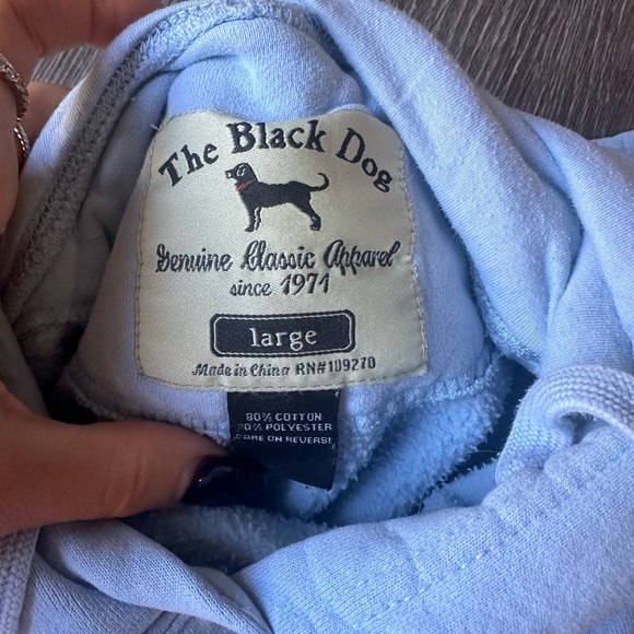 THE BLACK DOG Light Blue Women’s Sweatshirt Size Large ✨ - Picture 5 of 9